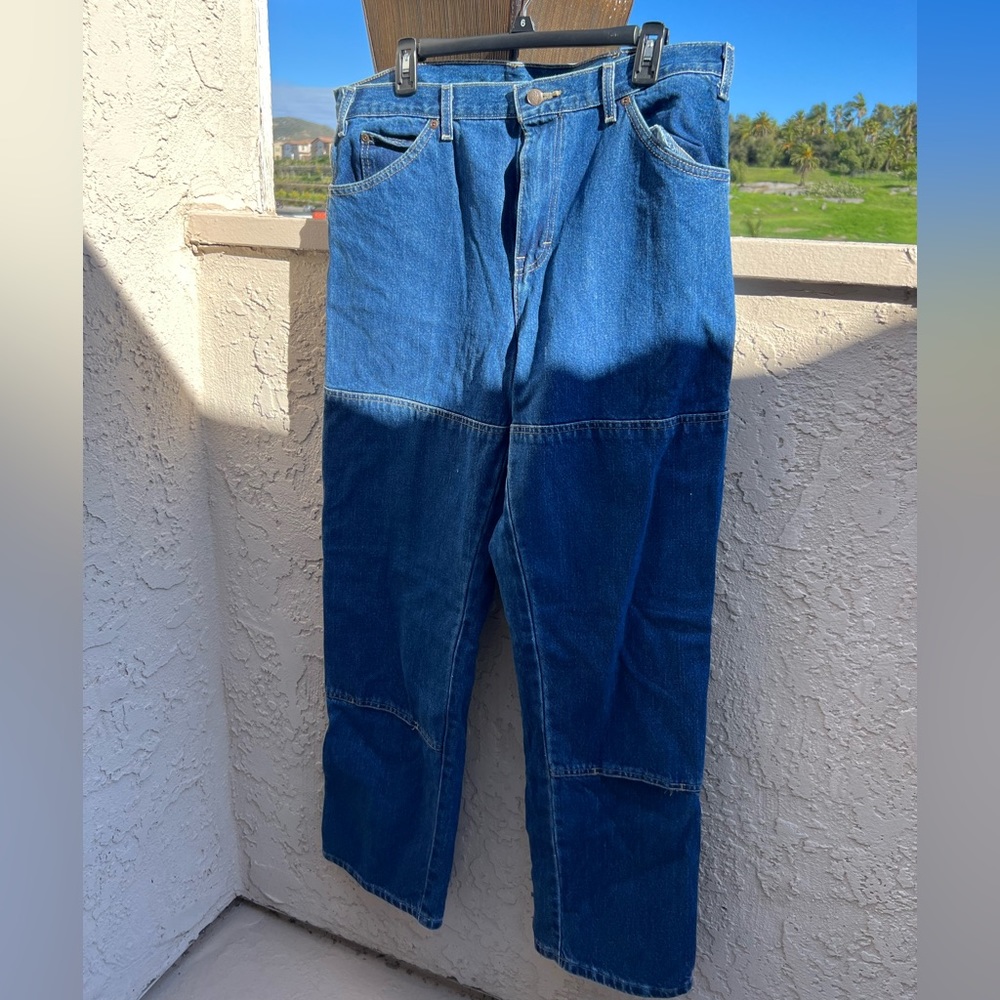 Blue Dickies double knee cargo jeans